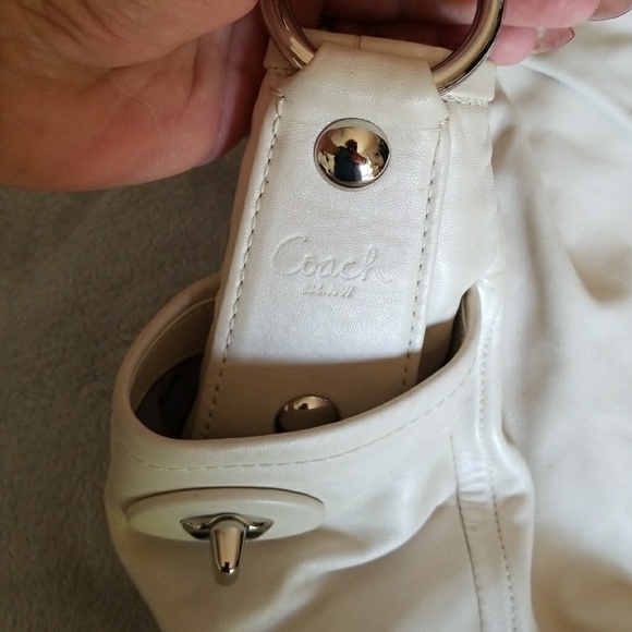 Coach Lite Beige Leather  Satch Bag - Picture 8 of 8